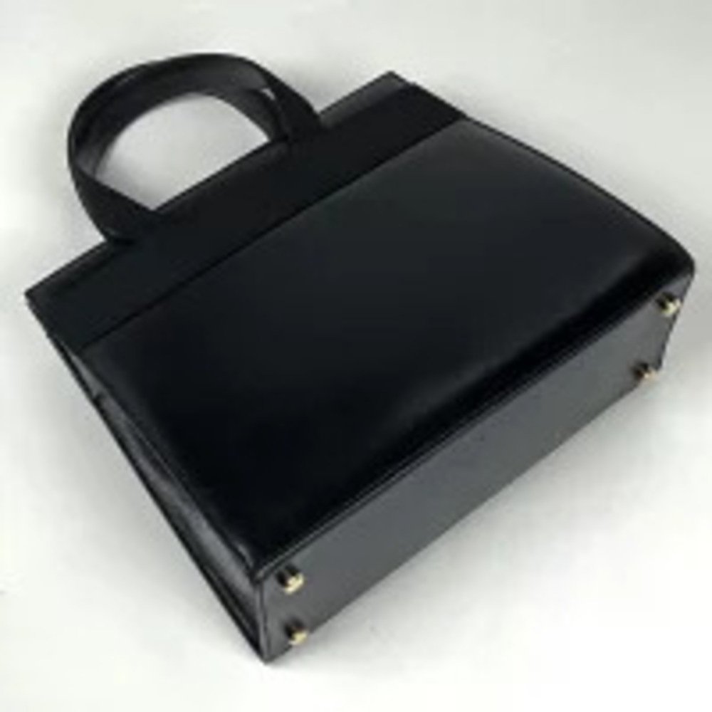 Salvatore Ferragamo Handbag Black Rion Vara Leather Black